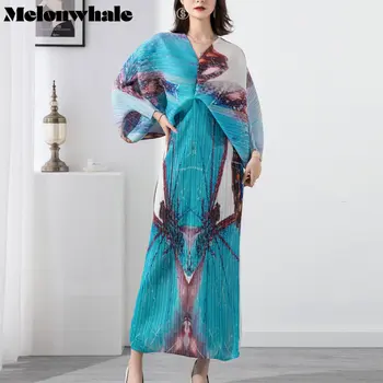 MelonWhale Miyake Плиссированное Платье С рукавом 