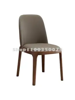 Скандинавский обеденный стул, современный минималистичный длинный деревянный стул для гостиной американского дома, чистый Красный стул Ins из светлого роскошного массива дерева